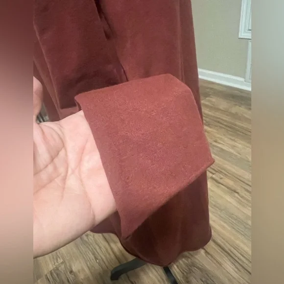 Labo.Art Abito Stilo Jersey Dress in Granata Cotton Blend Lagenlook Dress Size 0 - Picture 5 of 10